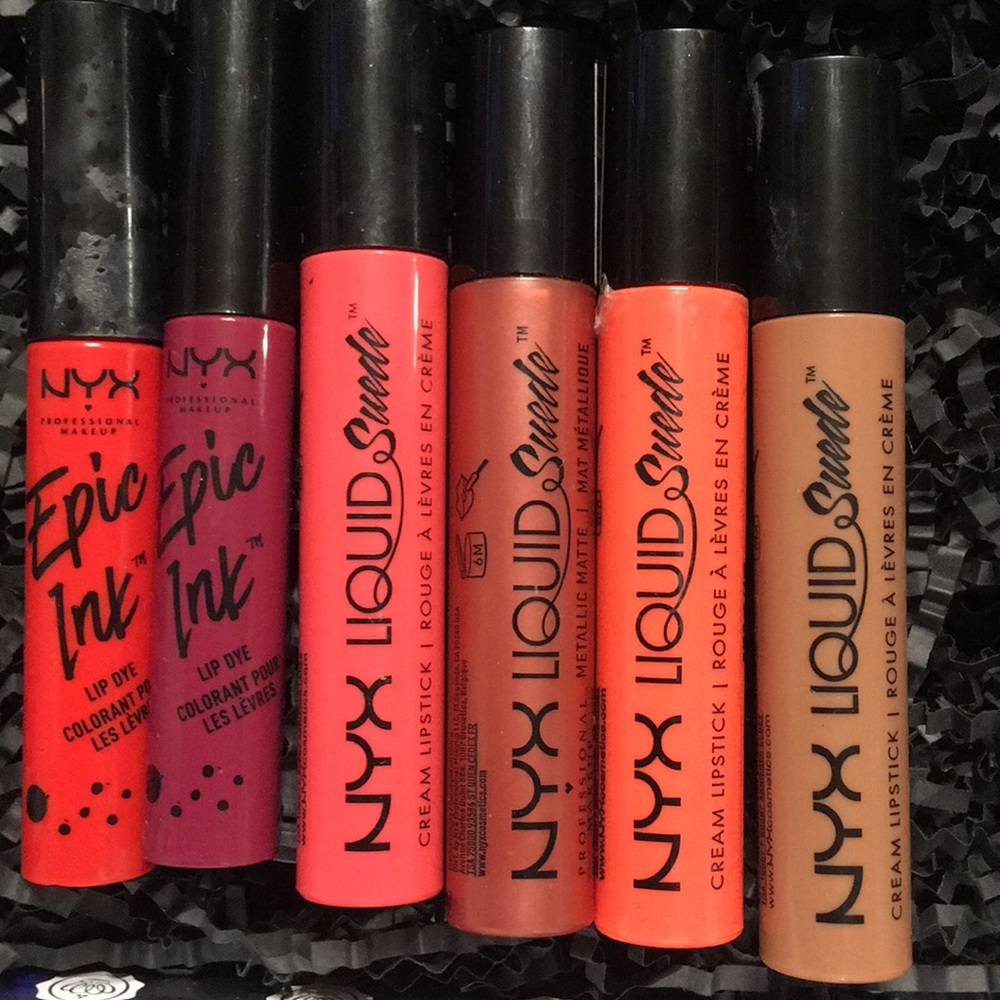 6 NYX Epic Ink + Liquid Suede Liquid lipstick